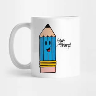 Mr Pencil Says "Stay Sharp!" Mug